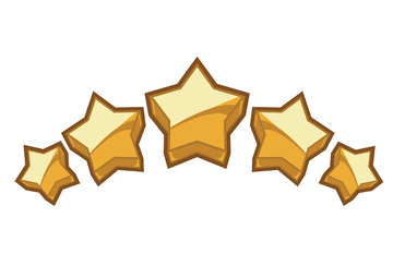 卡通金色星星装饰图案