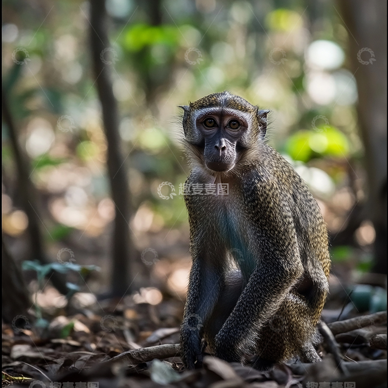 高清大图下载【趣麦麦图】森林深处的孤独守望者