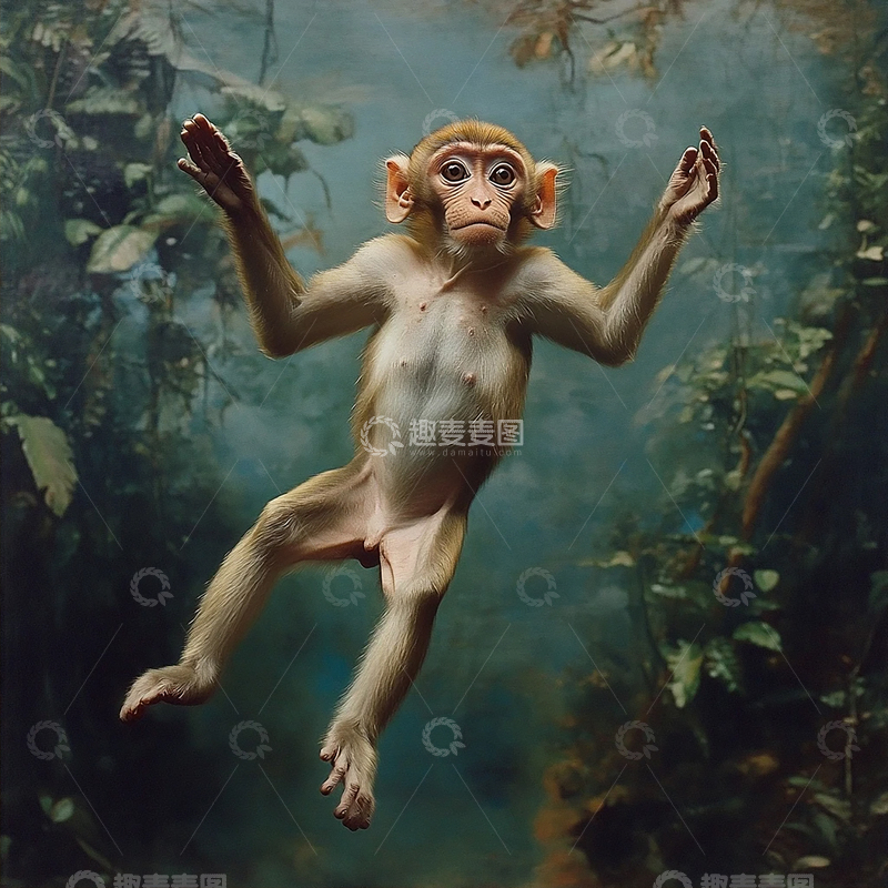 高清大图下载【趣麦麦图】密林深处的奇异生灵