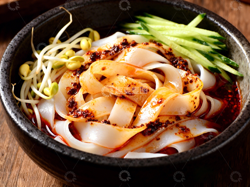 高清大图下载【趣麦麦图】中国传统美食凉皮