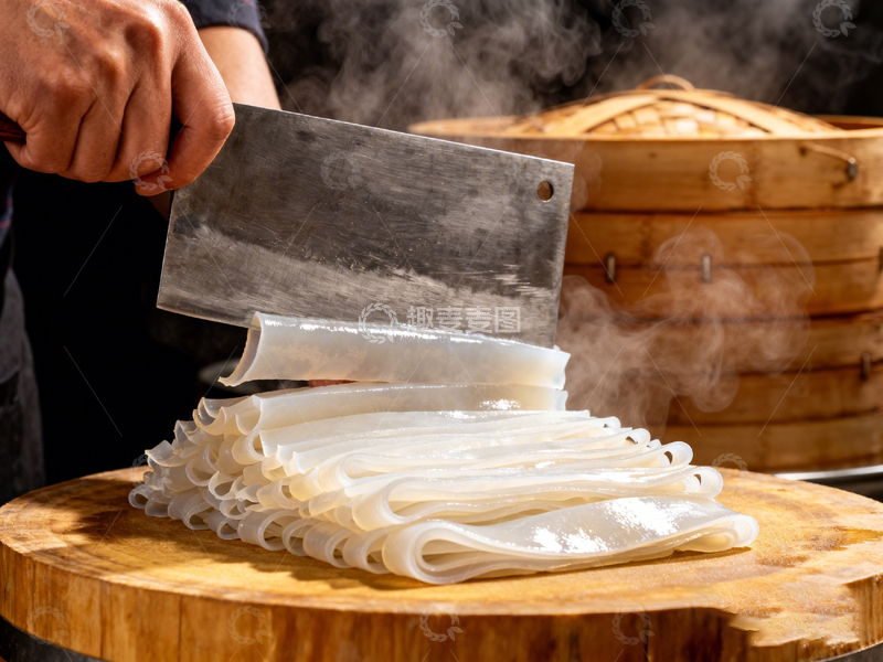 高清大图下载【趣麦麦图】刀切面条厨房美食场景
