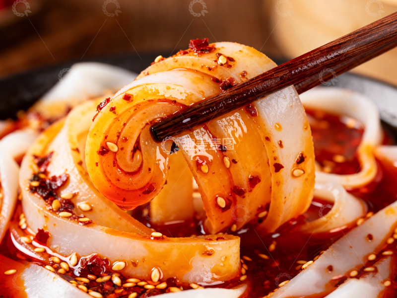 高清大图下载【趣麦麦图】红油拌凉粉美食摄影图片