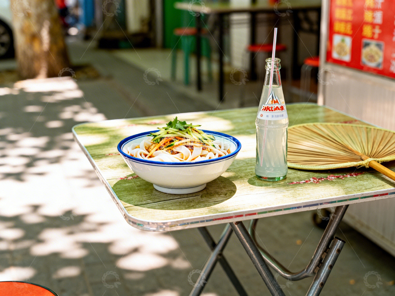 高清大图下载【趣麦麦图】街头美食凉面静物摄影