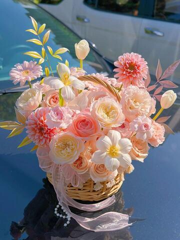 治愈系粉色系鲜花壁纸ins风9