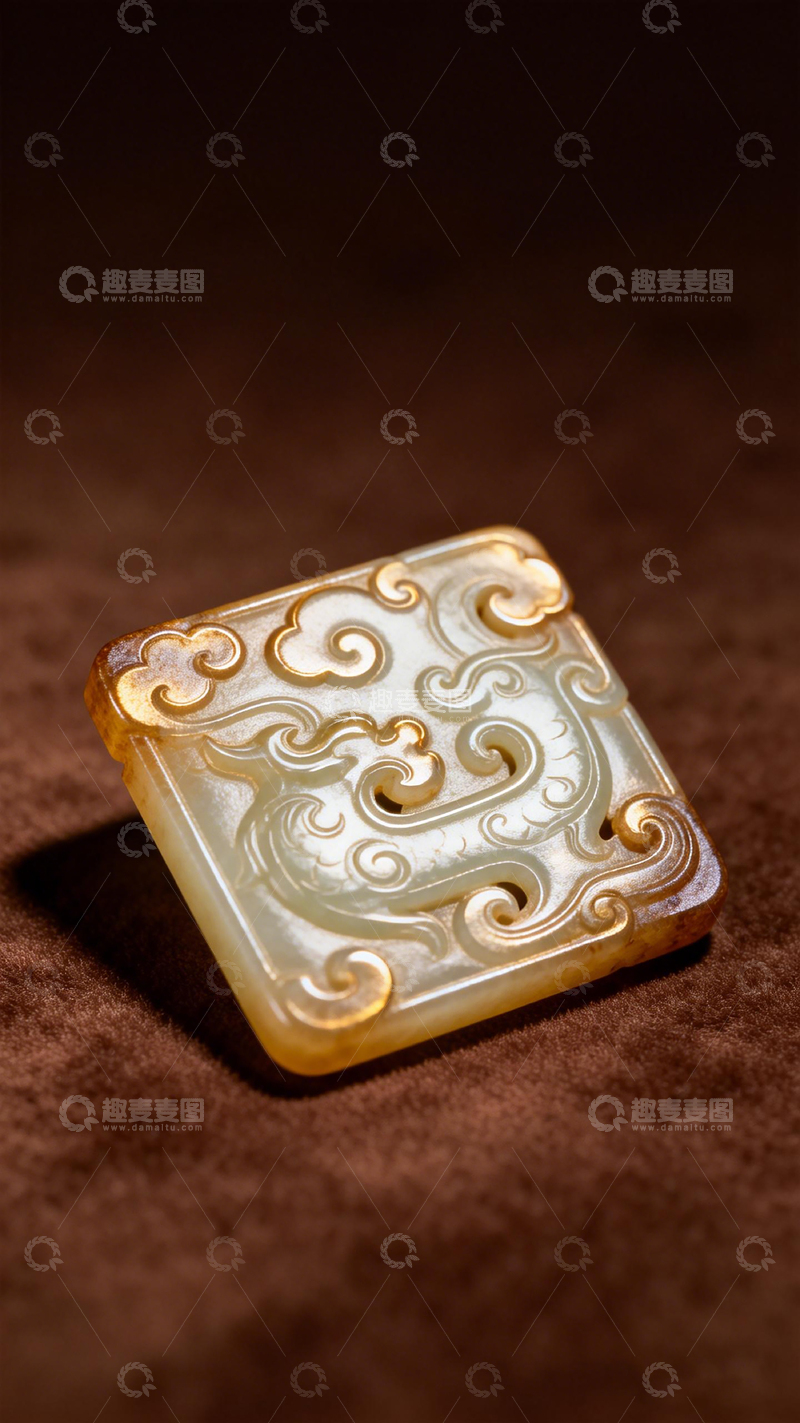 高清大图下载【趣麦麦图】古玉佩纹饰特写