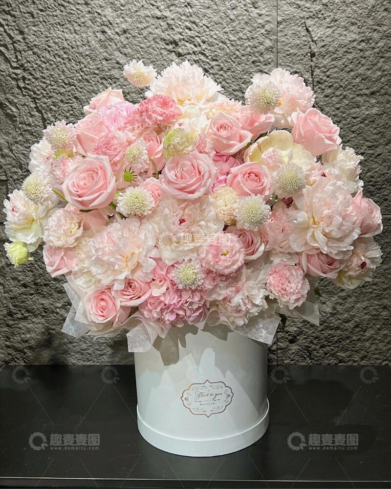 高清大图下载【趣麦麦图】治愈系粉色系鲜花壁纸ins风6