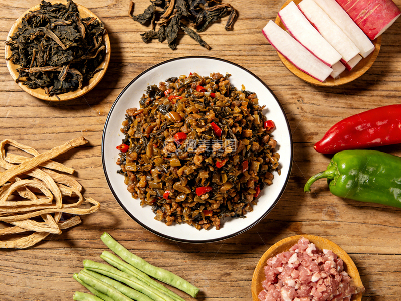 高清大图下载【趣麦麦图】家常炒酸菜配菜美食摄影
