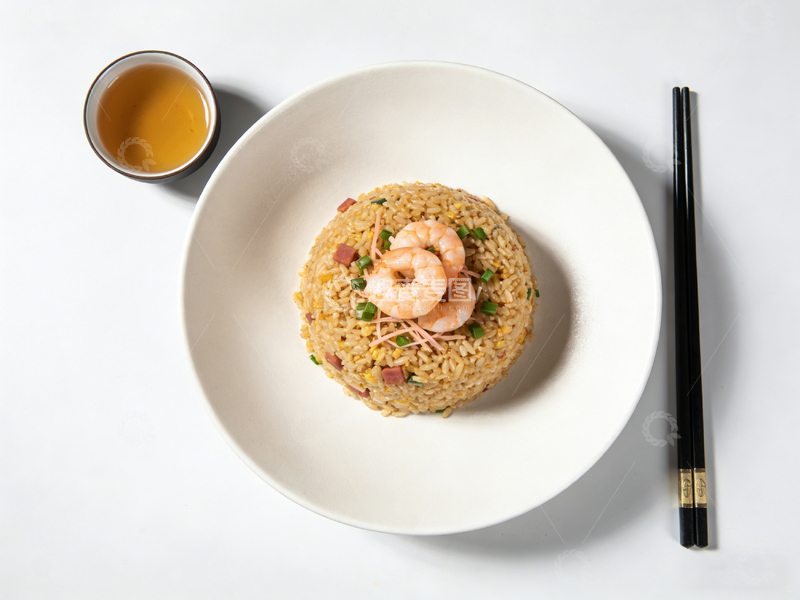 高清大图下载【趣麦麦图】美食摄影虾仁炒饭