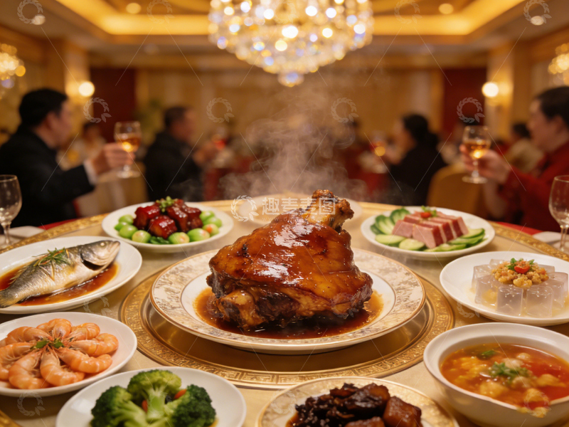 高清大图下载【趣麦麦图】宴会美食中国风格