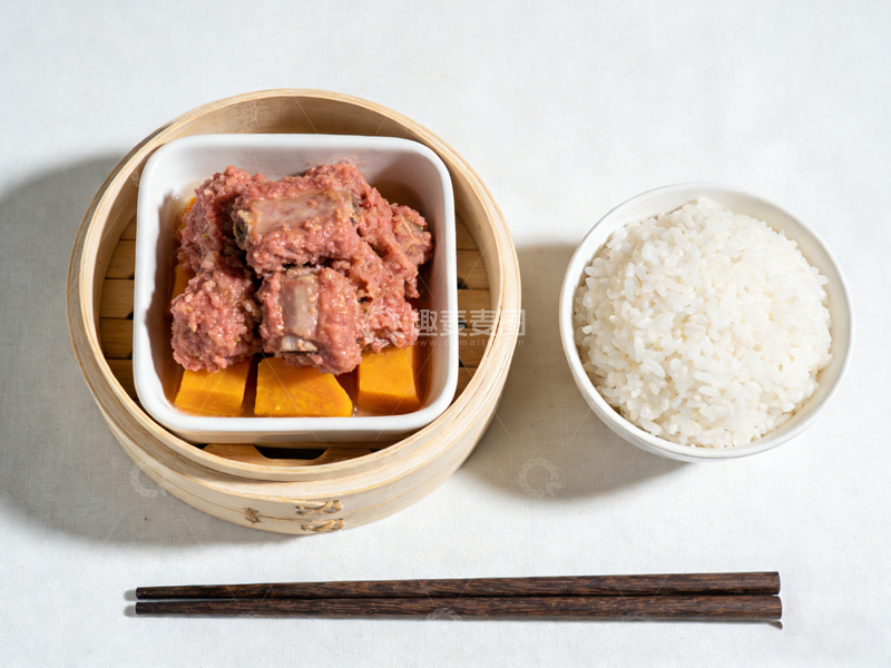 高清大图下载【趣麦麦图】中式简餐蒸肉米饭