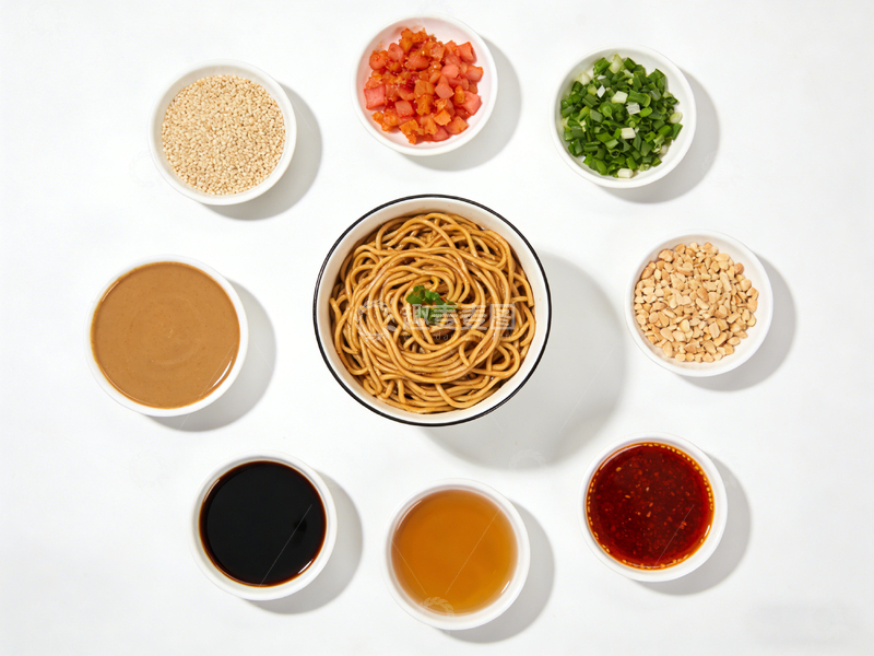 高清大图下载【趣麦麦图】中式面食调料配料图