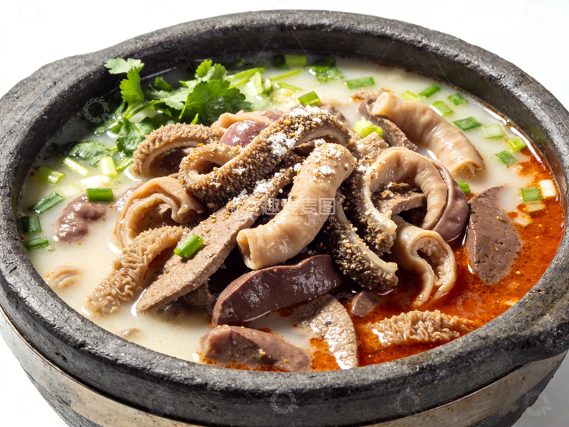 高清大图下载【趣麦麦图】石锅猪肠汤美食摄影