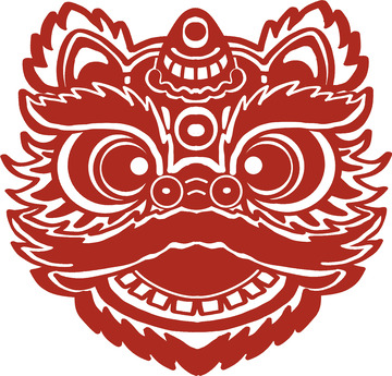 中国传统狮头剪纸艺术