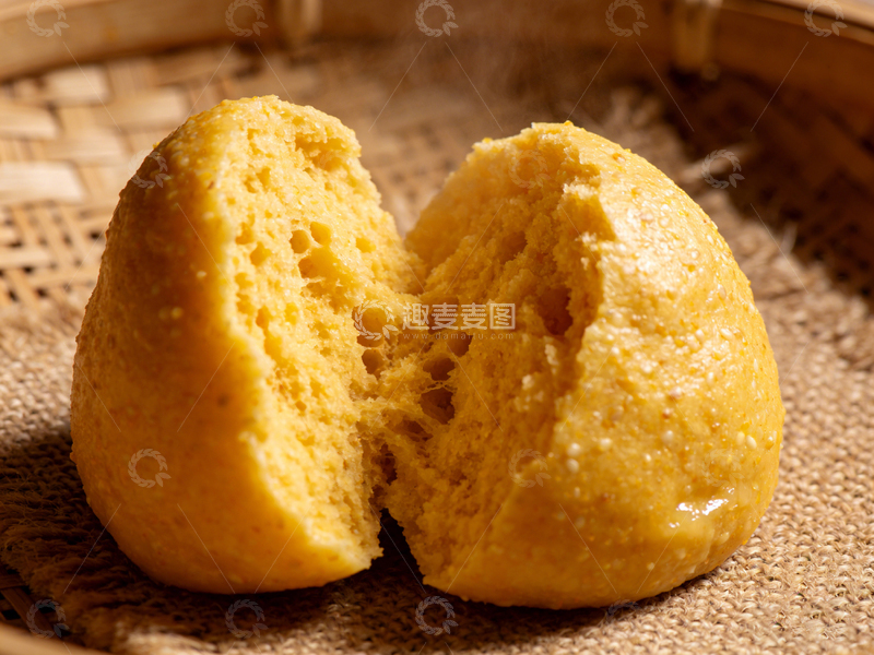 高清大图下载【趣麦麦图】传统中式南瓜馒头