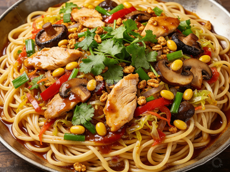 高清大图下载【趣麦麦图】中式拌面美味佳肴
