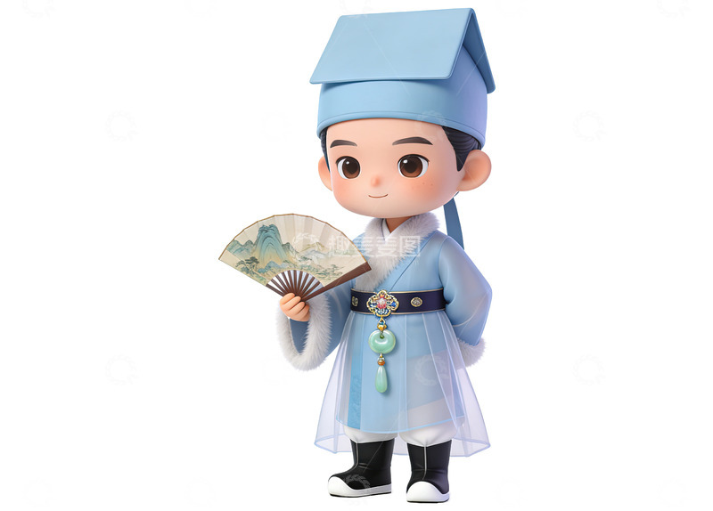 高清大图下载【趣麦麦图】Q版红楼梦人物-贾琏（免扣）