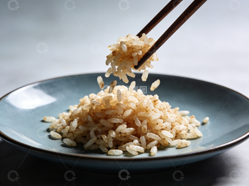 高清大图下载【趣麦麦图】简约风格米饭美食摄影图片