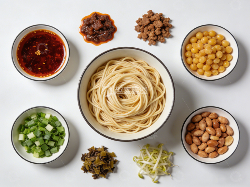 高清大图下载【趣麦麦图】中式面条食材展示