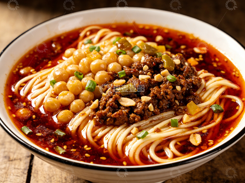 高清大图下载【趣麦麦图】川味担担面美食摄影图片