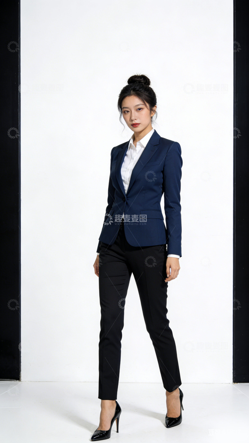 高清大图下载【趣麦麦图】职业女性西装写真