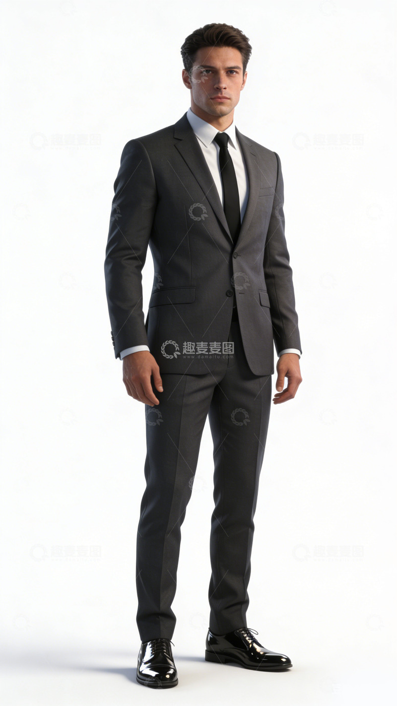 高清大图下载【趣麦麦图】商务男士正装形象照
