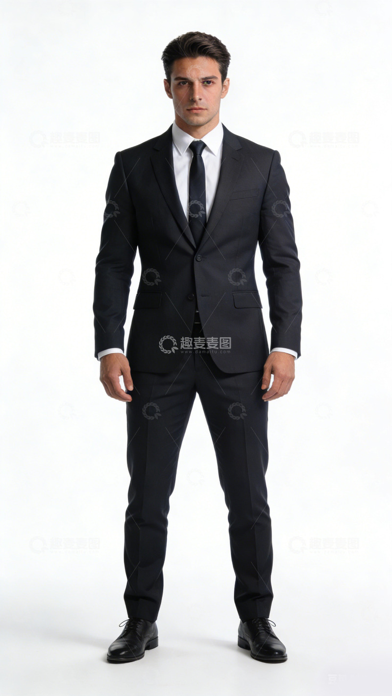 高清大图下载【趣麦麦图】商务正装男士全身照