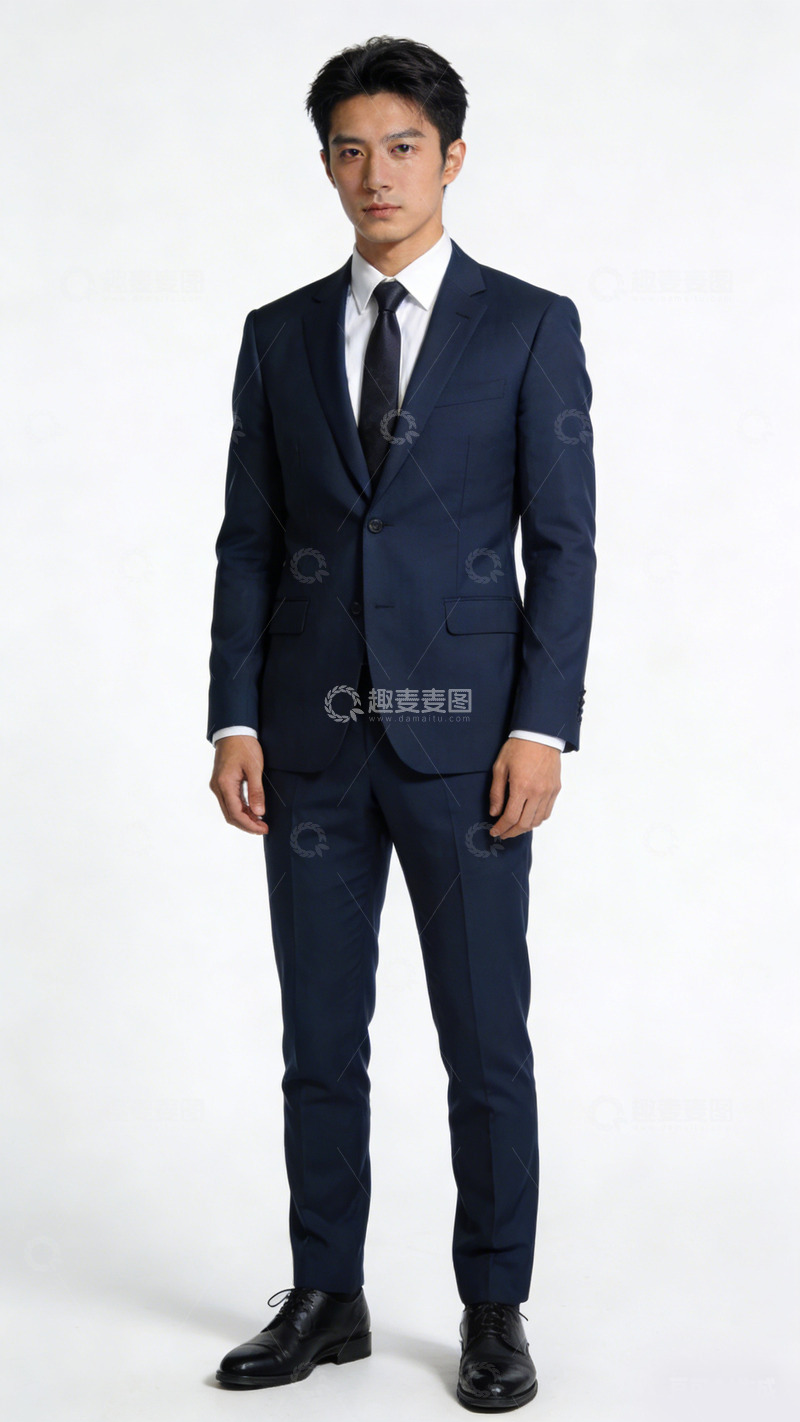 高清大图下载【趣麦麦图】商务男士正装全身照