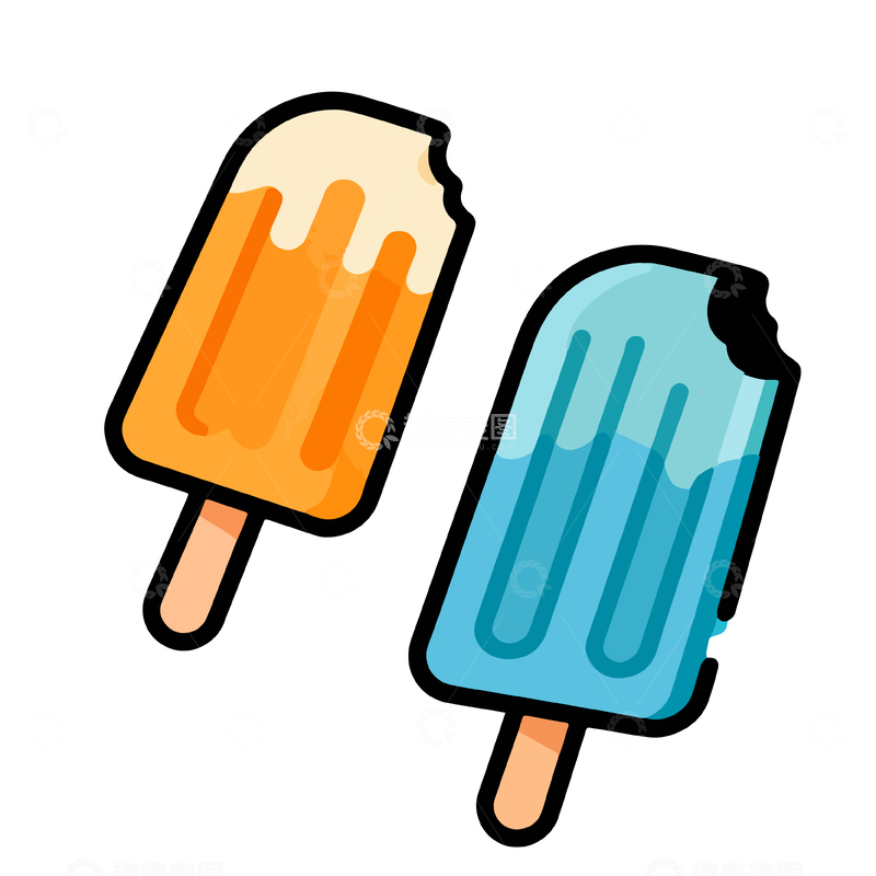 源文件下载【趣麦麦图】卡通冰淇淋插画素材