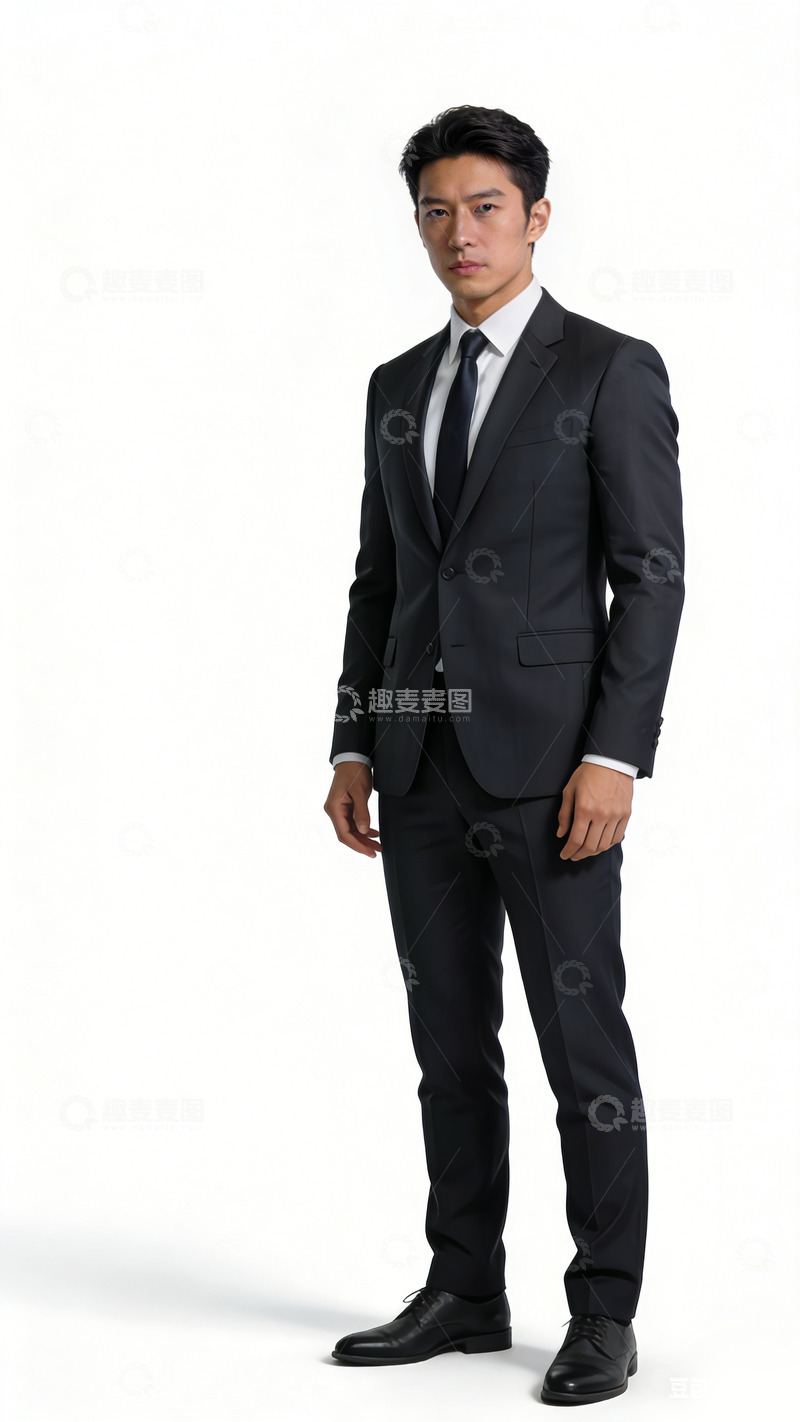 高清大图下载【趣麦麦图】商务正装男士全身像摄影