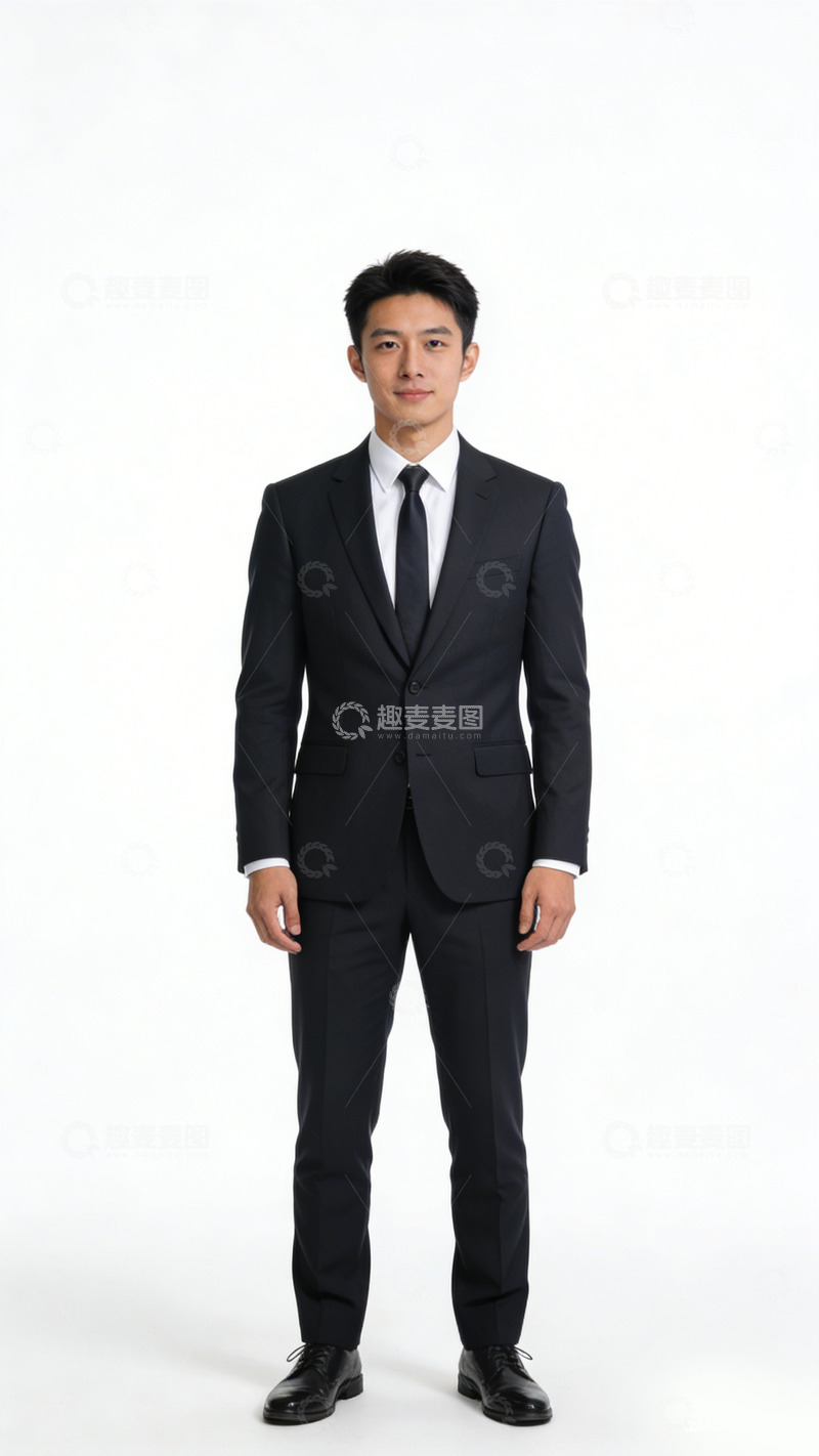 高清大图下载【趣麦麦图】商务男士正装全身照