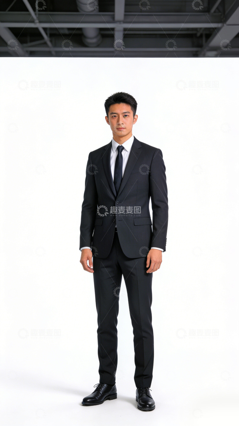 高清大图下载【趣麦麦图】商务帅气男士正装形象照