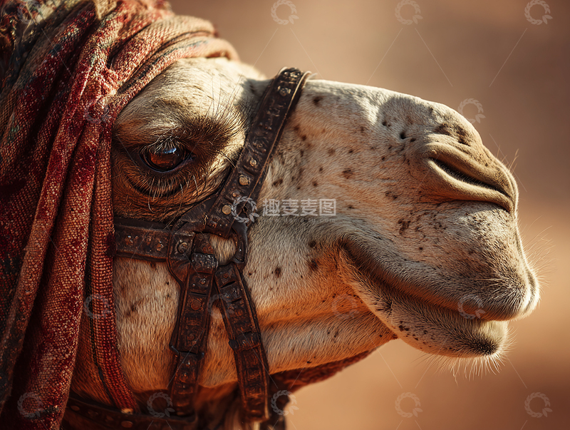 高清大图下载【趣麦麦图】沙漠之舟的静谧哲思