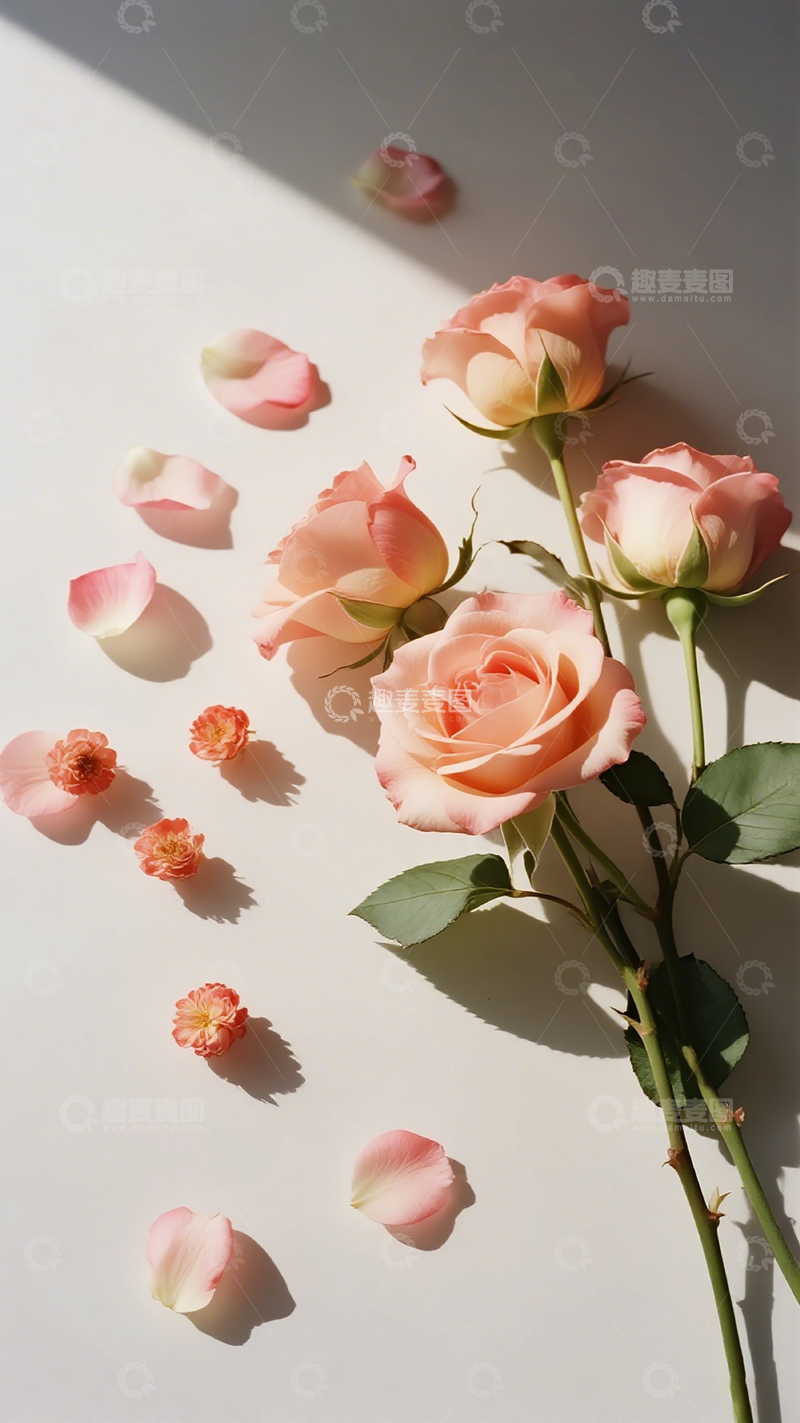 高清大图下载【趣麦麦图】玫瑰光影艺术摄影