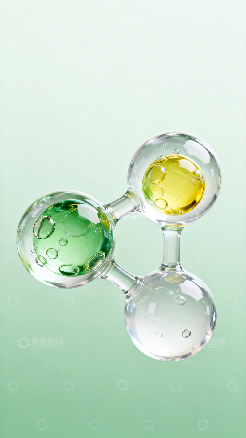 高清大图下载【趣麦麦图】化学实验容器液体展示