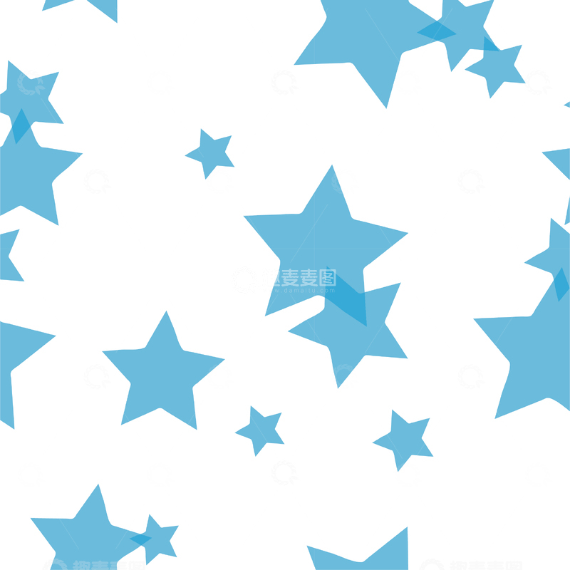 源文件下载【趣麦麦图】蓝星点阵装饰图案背景