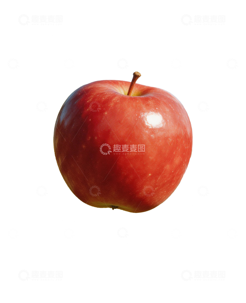 源文件下载【趣麦麦图】一颗红富士苹果2