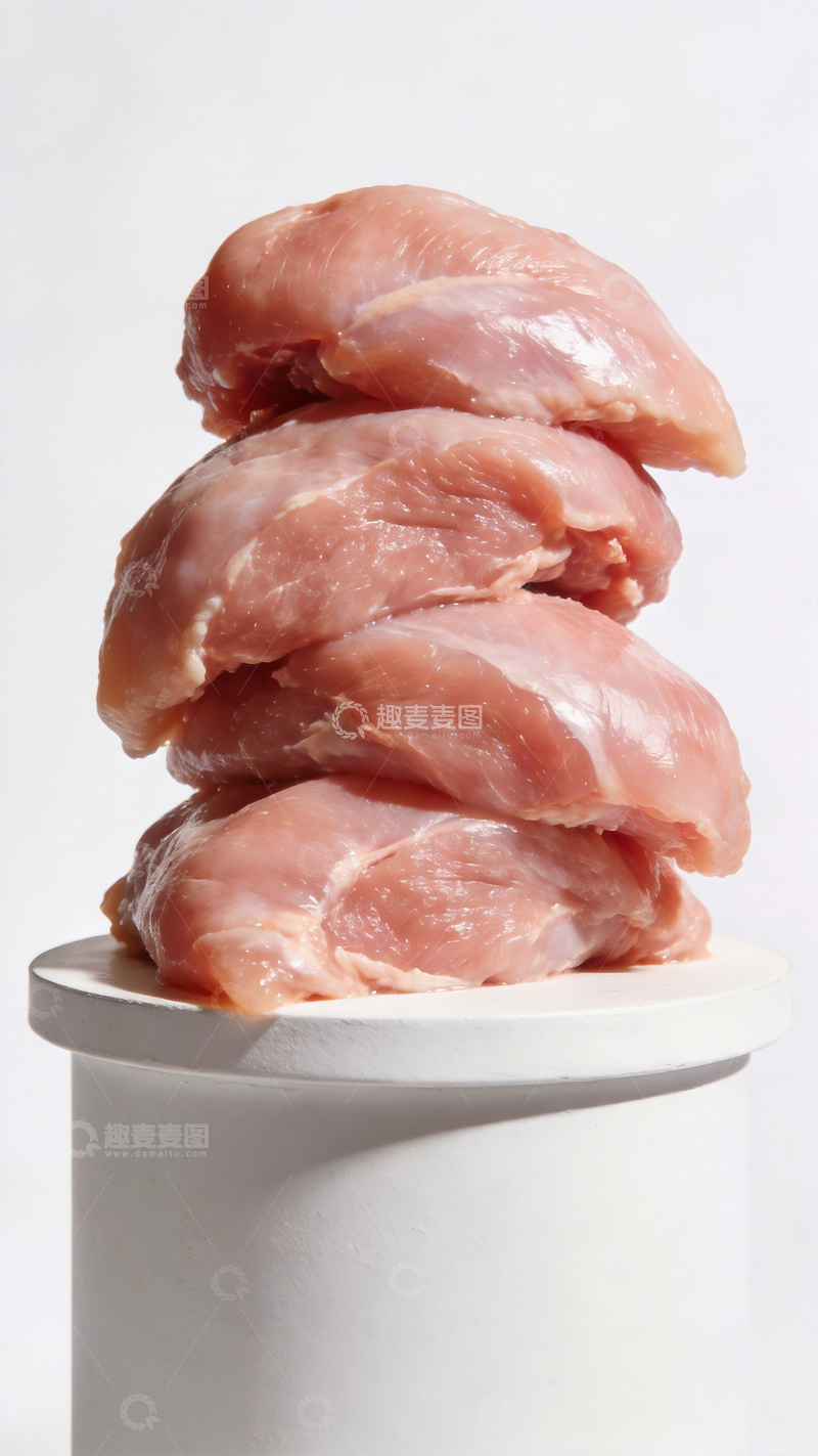 源文件下载【趣麦麦图】一叠新鲜的鸡肉2