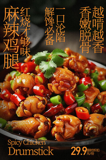 麻辣鲜香红烧鸡腿