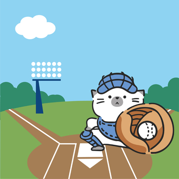 卡通猫咪田径赛场