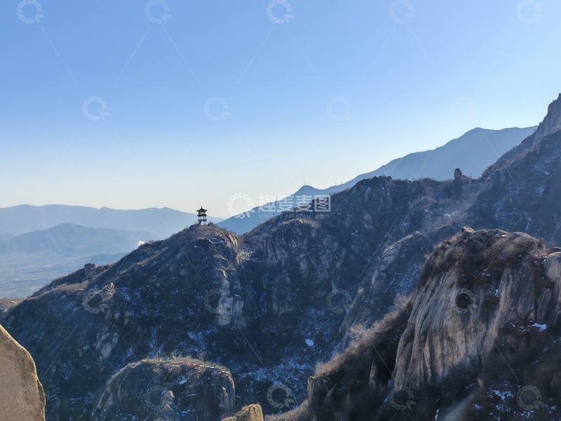 高清大图下载【趣麦麦图】山巅塔影风光摄影