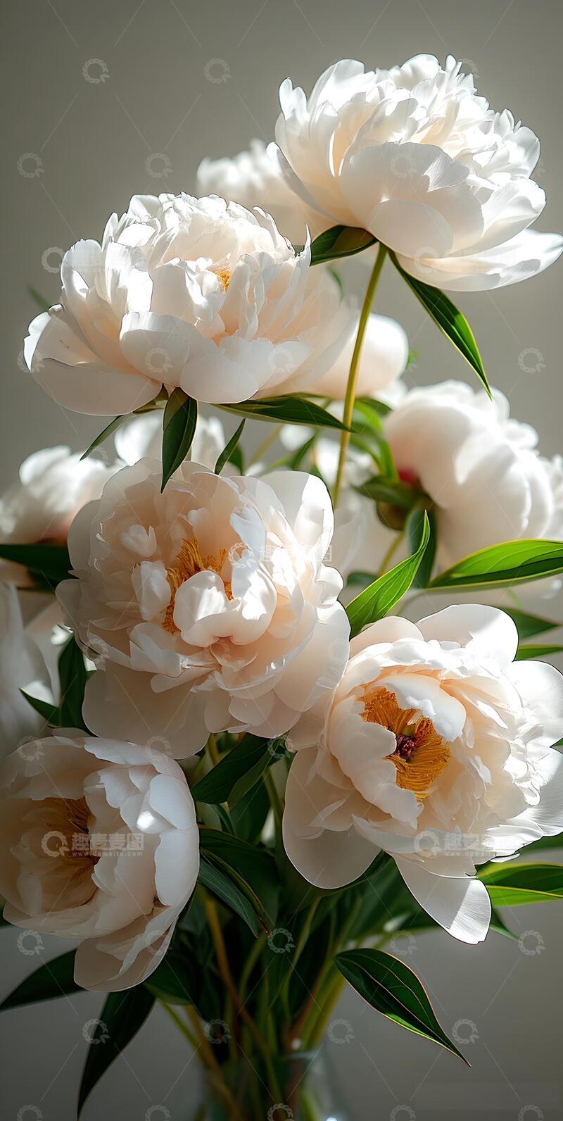 高清大图下载【趣麦麦图】治愈系ins风牡丹花壁纸8