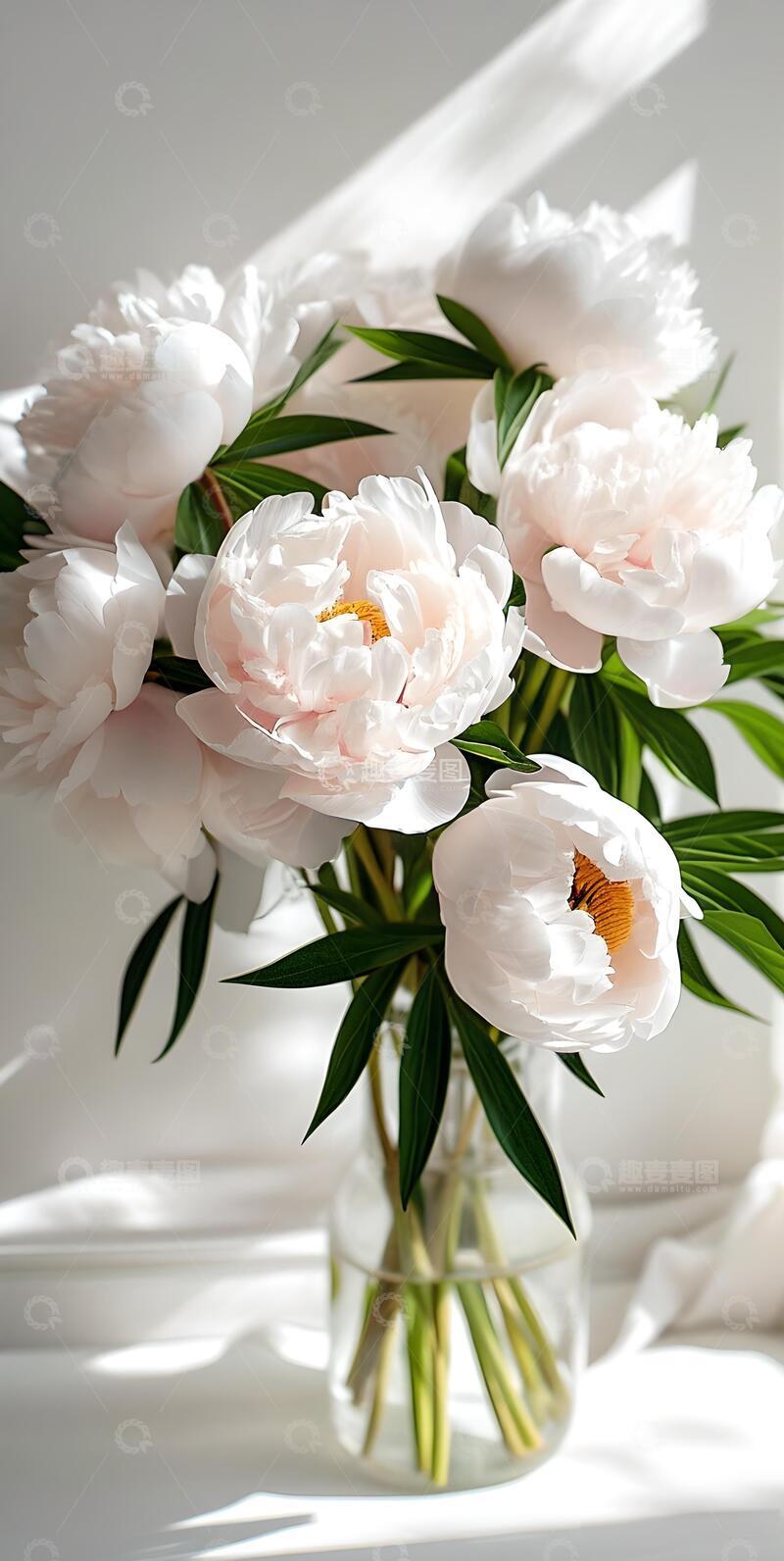 高清大图下载【趣麦麦图】治愈系ins风牡丹花壁纸3