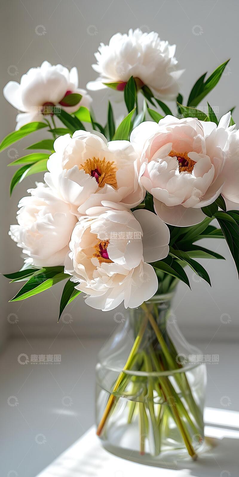 高清大图下载【趣麦麦图】治愈系ins风牡丹花壁纸4