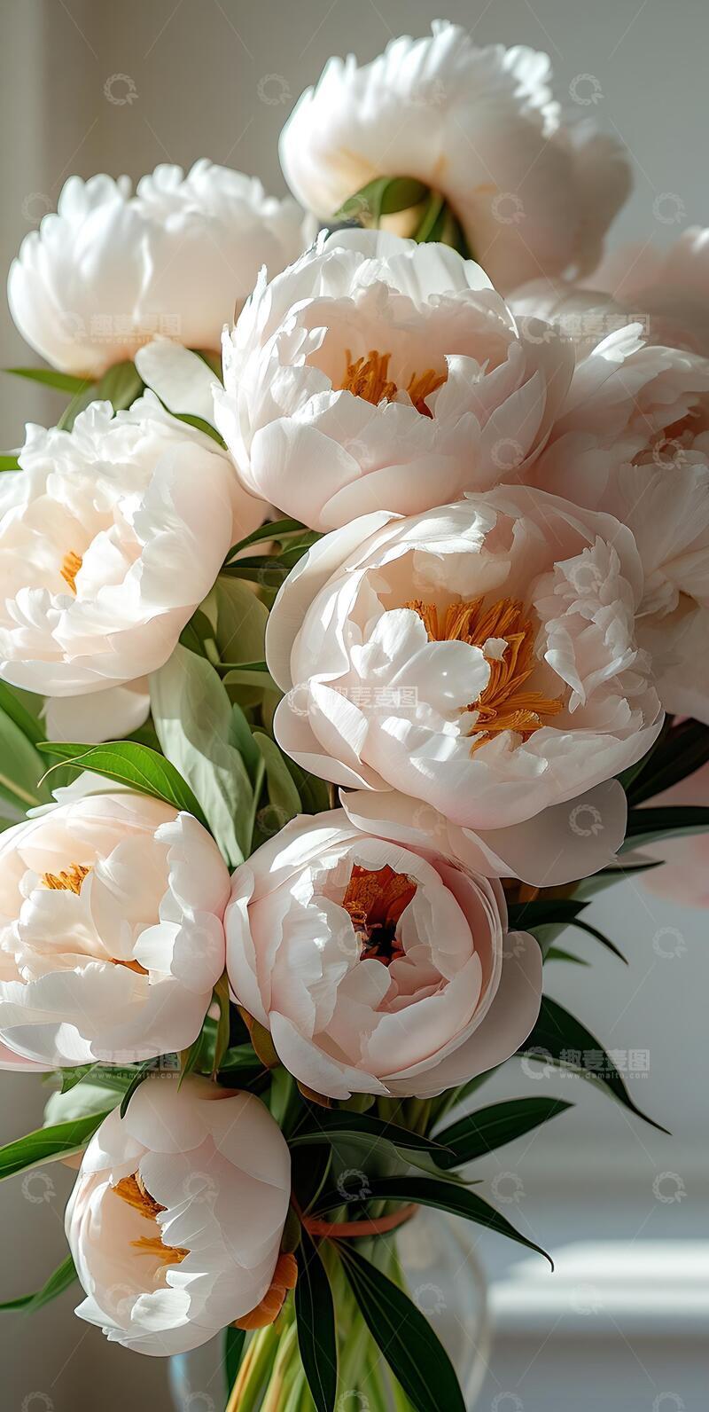 高清大图下载【趣麦麦图】治愈系ins风牡丹花壁纸9