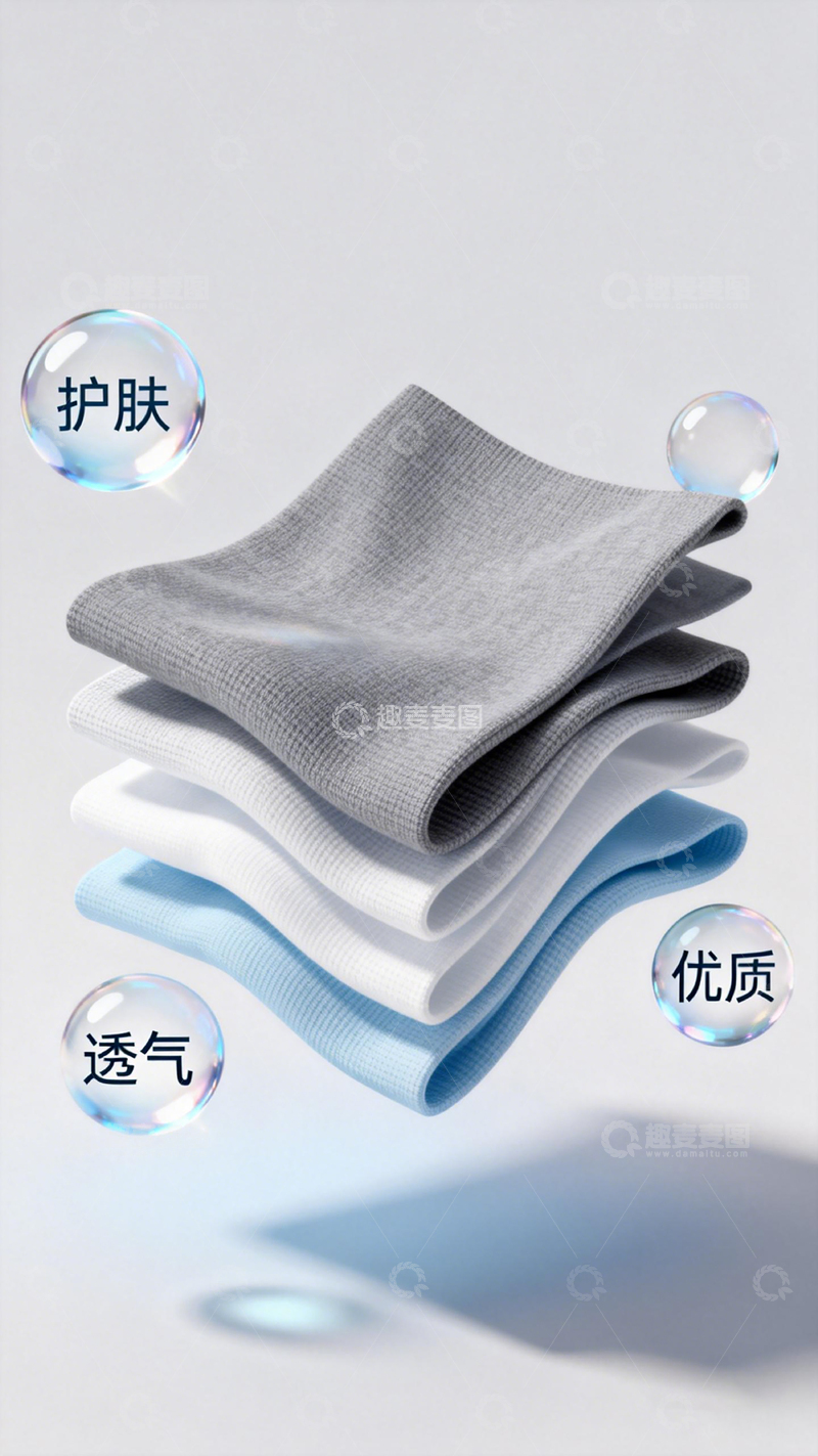 高清大图下载【趣麦麦图】透气护肤优质袜品展示