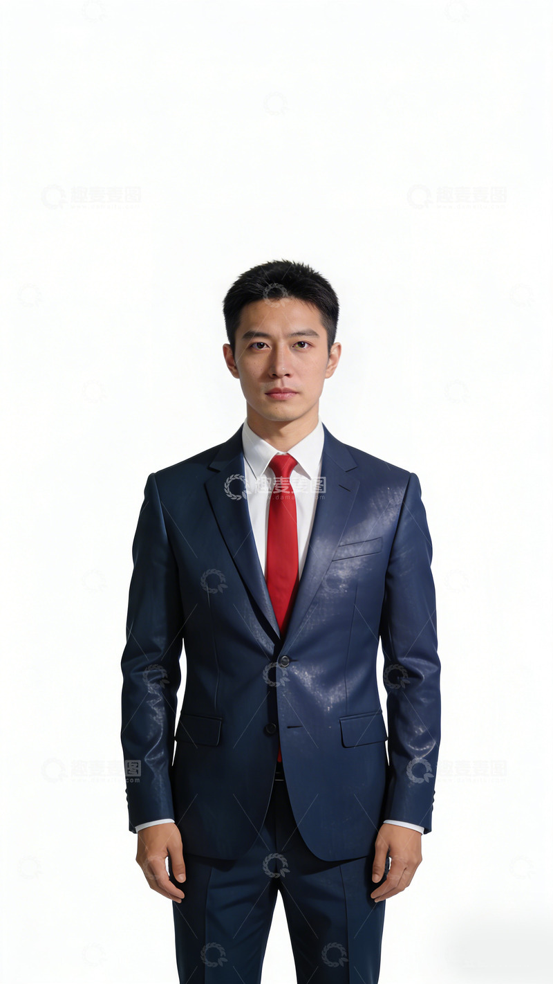 高清大图下载【趣麦麦图】商务正装男士形象宣传海报素材