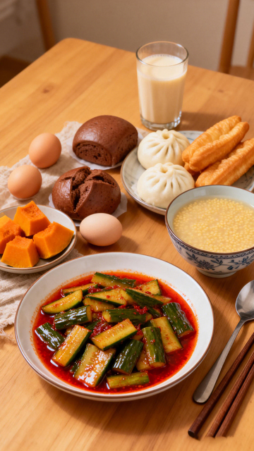 早餐美食丰富多样