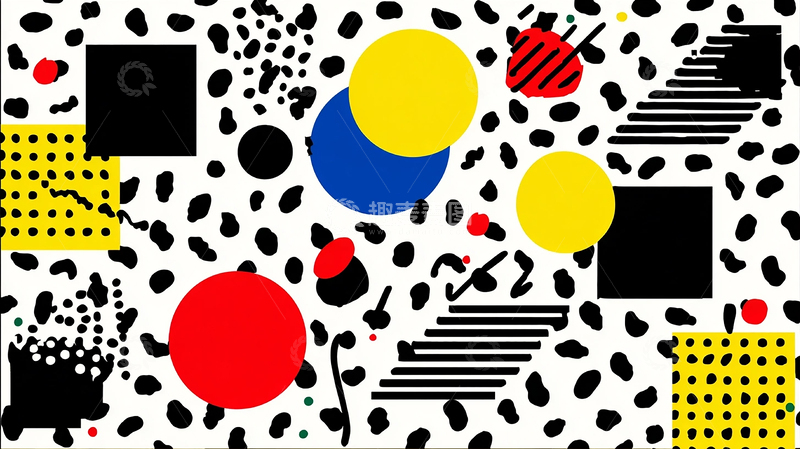 高清大图下载【趣麦麦图】点彩狂想曲的几何交响