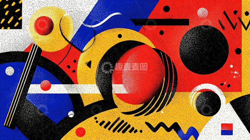 高清大图下载【趣麦麦图】点彩几何的奇幻世界