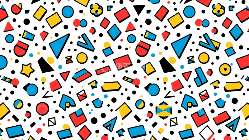 高清大图下载【趣麦麦图】几何色彩的狂想曲